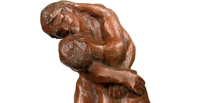 Bronzeskulptur "Hingabe" von Kurt Ewald