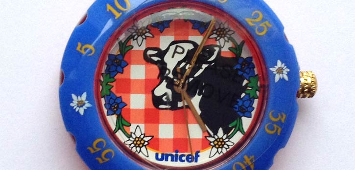 "Cow", Armbanduhr von UNICEF
