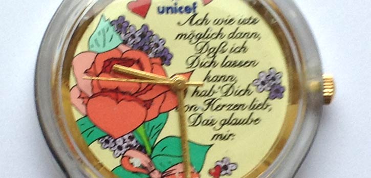 "Flowers", Armbanduhr von UNICEF